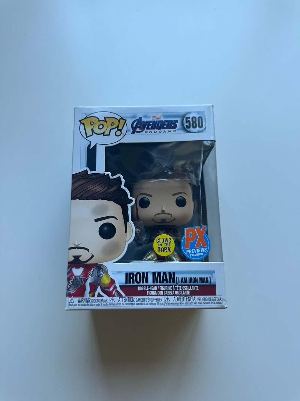 Funko Pop! Marvel Avengers Endgame Iron Man 580 Glow In The Dark